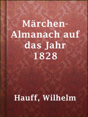 cover image of Märchen-Almanach auf das Jahr 1828